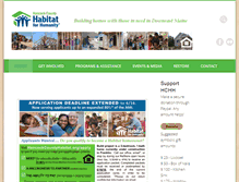 Tablet Screenshot of hancockcountyhabitat.org